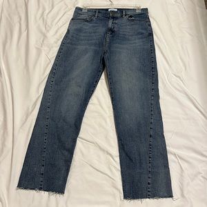 loft high rise straight jeans